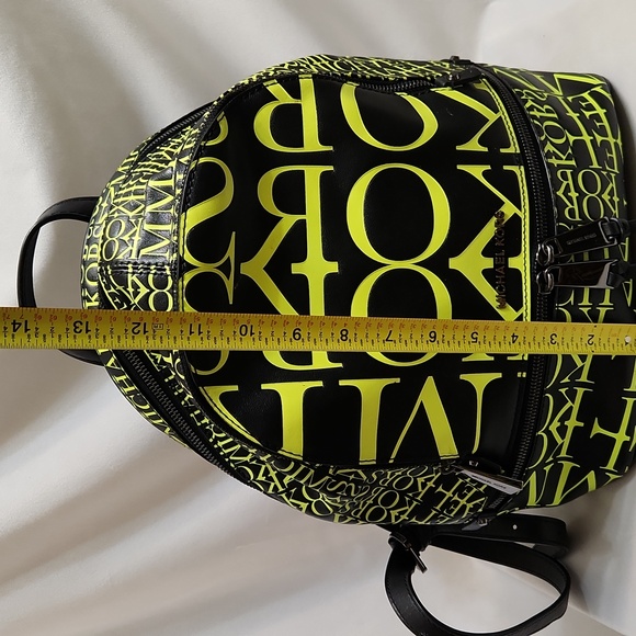 Michael Kors Rhea Medium Newsprint Print Logo Leather Backpack main image 15